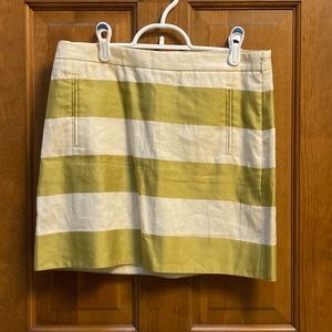 J Crew Mini Skirt, Tulum Striped, NWT
